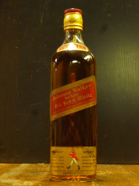 特級 ジョニーウォーカー赤ラベル 三菱商事輸入 1970年代前半以前流通 Johnnie Walker Red Label 760ml 43度 従価 JWR・三-0503-P_画像1