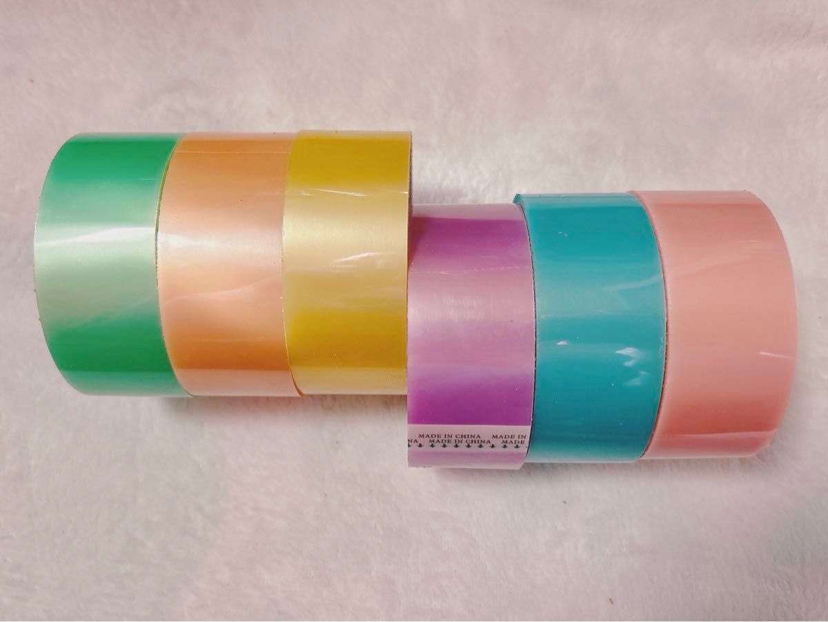 テープボール 材料 専用テープ マカロン 6色  3.6cm