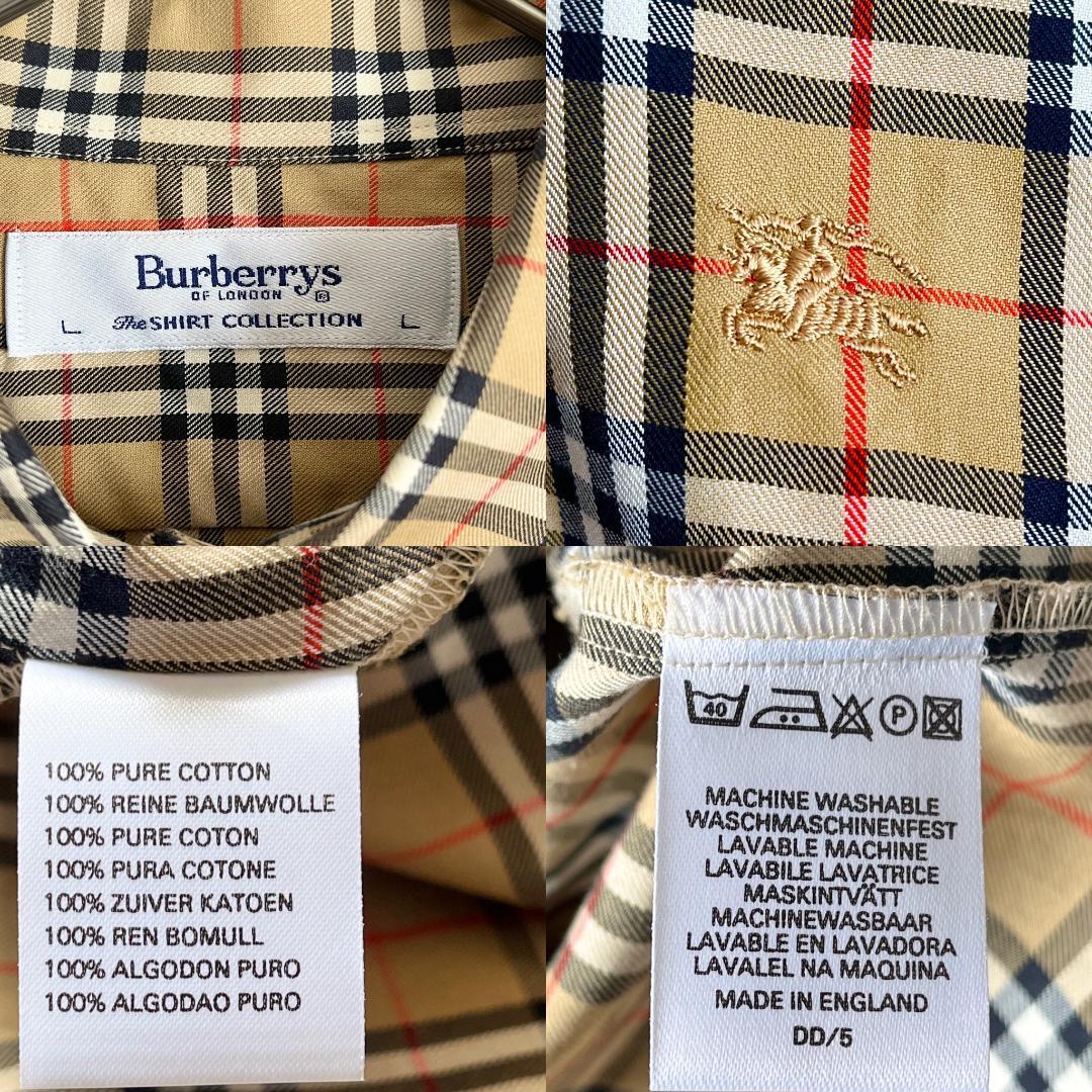 美品 L Burberrys OF LONDON the shirt collection バーバリー 美品 L Burberrys OF LONDON the shirt collection バーバリー