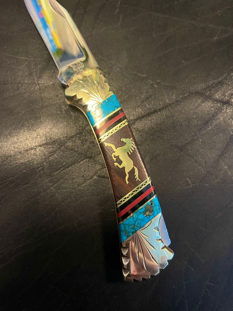 BUCK112 YELLOW HORSE CUSTOM 貴重 レア ヴィンテージ バック112 BUCK112 YELLOW HORSE CUSTOM 貴重 レア ヴィンテージ バック112