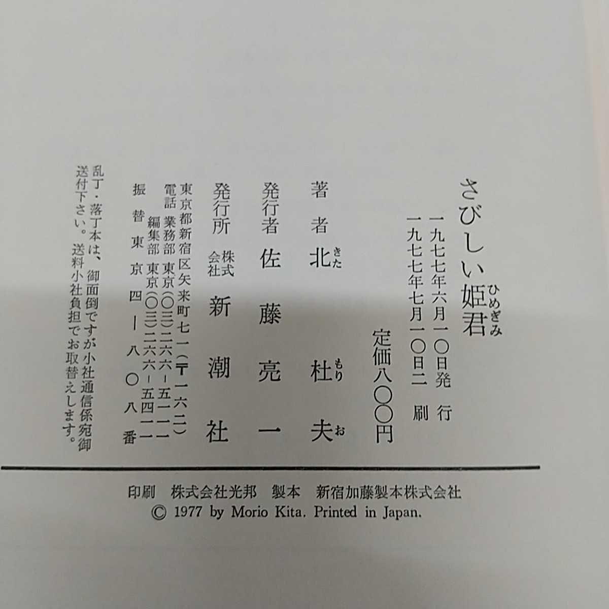 1-■ 3部作 北杜夫 さびしい王様 さびしい姫君 さびしい乞食 1974年~1977年 昭和49年~昭和52年 北杜夫長編童話 3冊セット 当時物_画像8