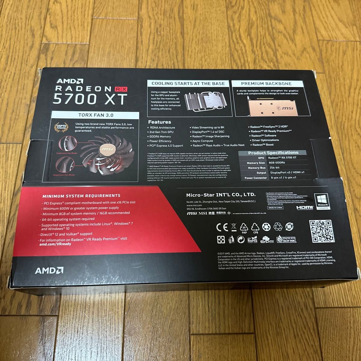 msi AMD radeon rx 5700 xt evoke oc グラフィックボード