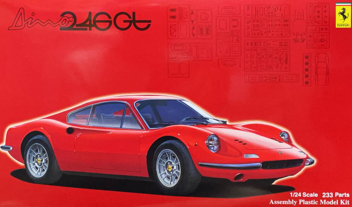 Ferrari Dino 246GT 1/24 пластиковая модель непрофессионал произведение 
