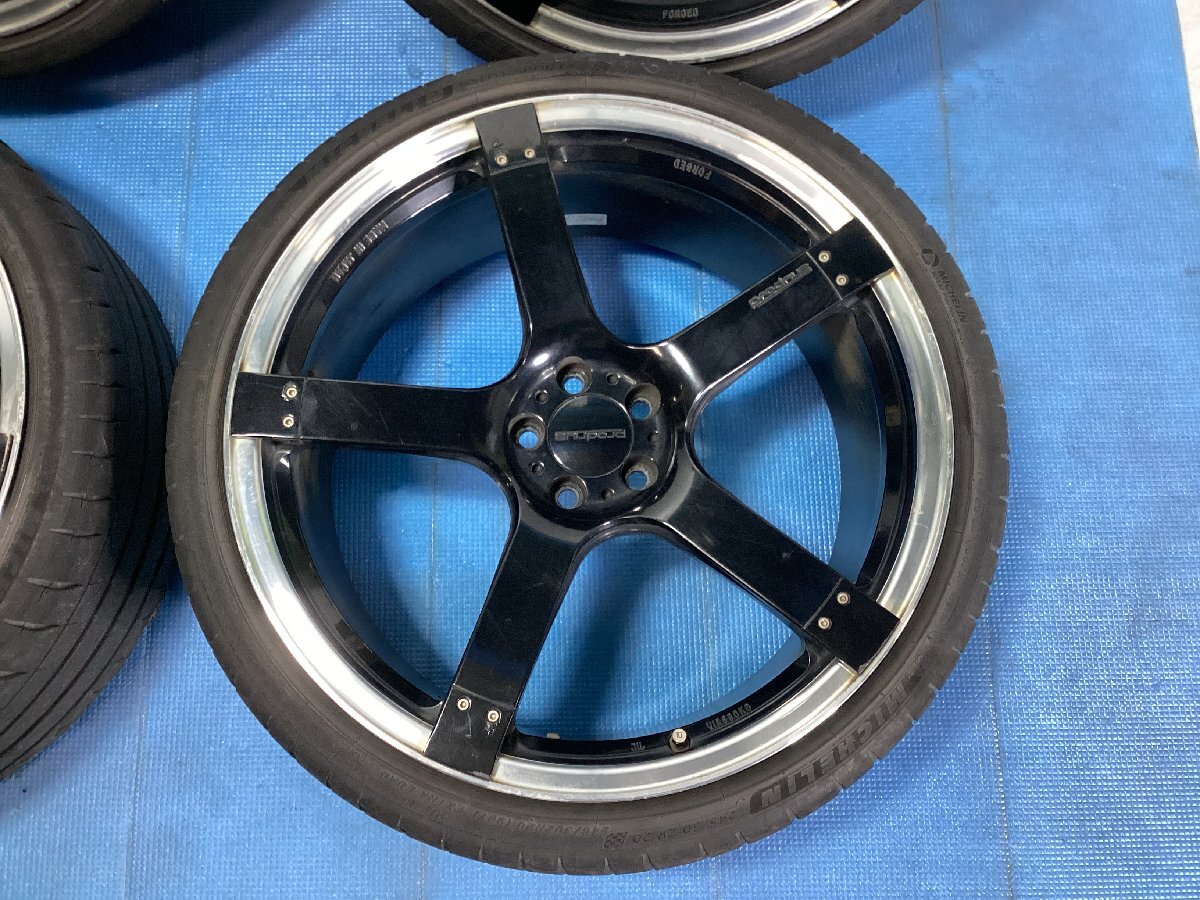 プロドライブ　ホイル　（中古）　20×8.5J オフセット45 PCD100 タイヤ状態悪く使用不可　※大型商品の為個人様宅配達不可_画像2