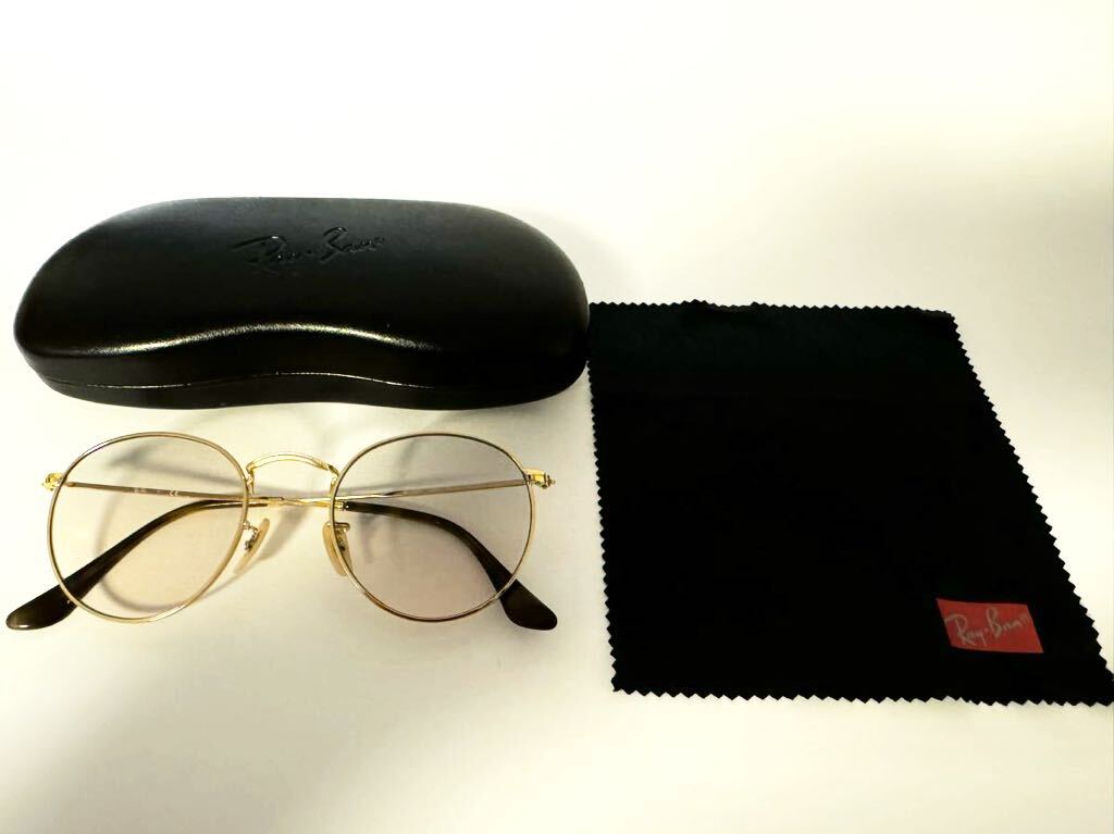 【SALE】Ray-Ban レイバン　サングラス　rayban 眼鏡　Round Metal ラウンドメタル　ゴールド_画像1