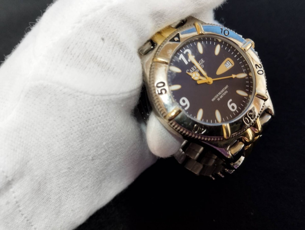 [ работа товар . неподвижный товар ] наручные часы совместно TIMEX/ Timex Indy Glo мужской хронограф бесплатная доставка 1 иен старт бренд товар 