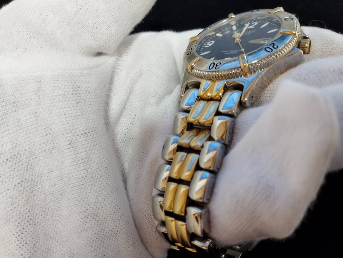 [ работа товар . неподвижный товар ] наручные часы совместно TIMEX/ Timex Indy Glo мужской хронограф бесплатная доставка 1 иен старт бренд товар 