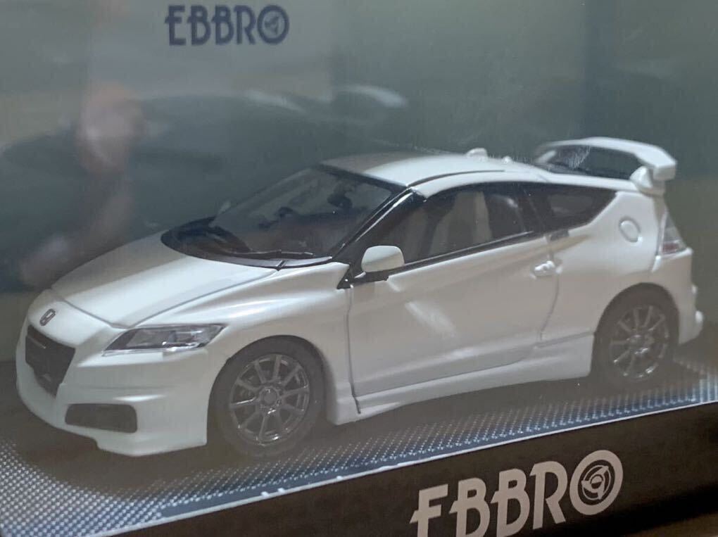 【新品：未開封】エブロ 1/43 ホンダ CR-Z 無限 (NR) / HONDA CR-Z MUGEN (NR) ホワイト [44832]_画像2