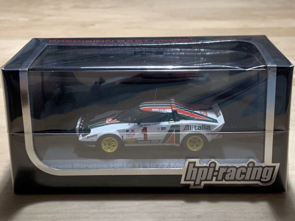 【新品：未開封】hpi racing 1/43 ランチア ストラトス HF No.1 1977年 モンテカルロ ラリー 優勝車 [980]_画像1