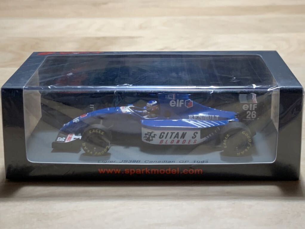 【新品：未開封】スパーク 1/43 リジェ ジタン ブロンド JS39B No.26 1994年 カナダGP / オリビエ・パニス [S7400]_画像1