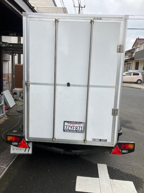  used van full trailer spare tire / Dolly attaching vehicle inspection "shaken" R7 year 1 month loading 1000Kg traction exemption necessary custody / delivery consultation Tokyo Kiyoshi . departure modification 