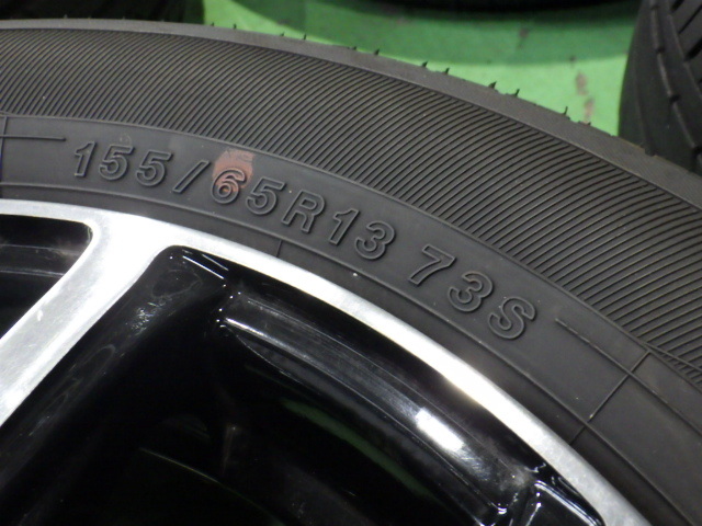 EuroSpeed MANARAY SPORT タイヤホイール4本 13インチ 4.0B +43 4H PCD100 155/65R13 【管理番号 9194 RB2-801】中古【大型商品】_画像10