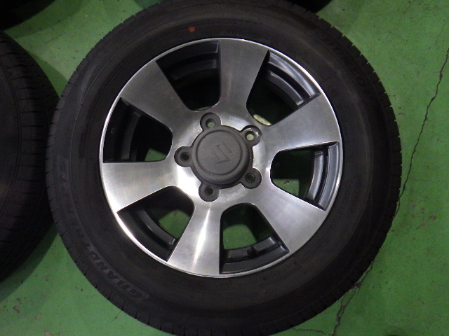 スズキ ジムニー JB23W タイヤホイール4本 16インチ 5.5J +22 5H PCD139.7 175/80R16 【管理番号 9195 RB3-601】中古【大型商品】_画像3