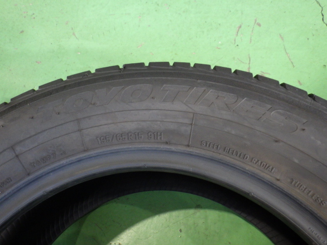 TOYO TRANPATH mp7 195/65R15 91H タイヤ2本 23年 6.8mm 【管理番号 9206 RB3-101】中古【大型商品】_画像2