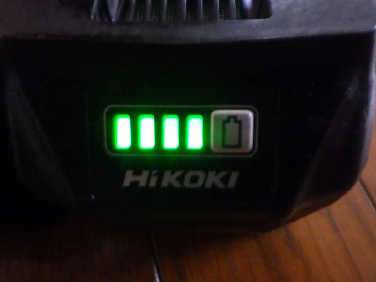 【中古品】HIKOKI ハイコーキ コードレス インパクトドライバ WH36DC マルチボルトバッテリーBSL36A18２セット 急速充電器UC18YDL2の画像7