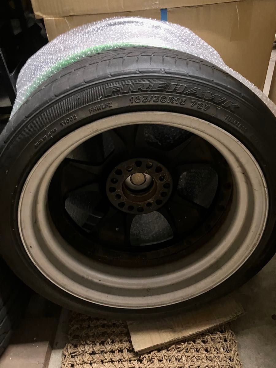 16インチ ホイール 4穴 タイヤおまけ程度 軽自動車 深リム 深リムホイール タイヤ4本セット 16インチ 軽自動車軽