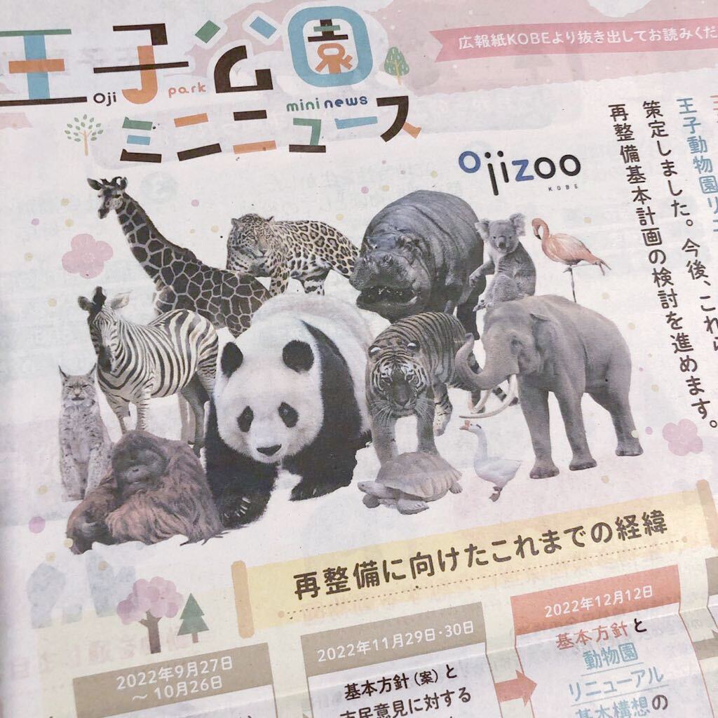王子公園ミニニュース　特集記事　大判1枚　王子動物園　タンタン