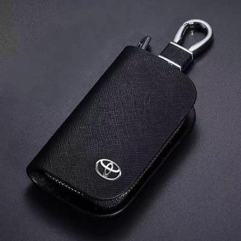 トヨタ　黒　高品質　スマートキーケース キーカバー キーホルダー メンズ レディース 鍵収納　愛車のカギを守る