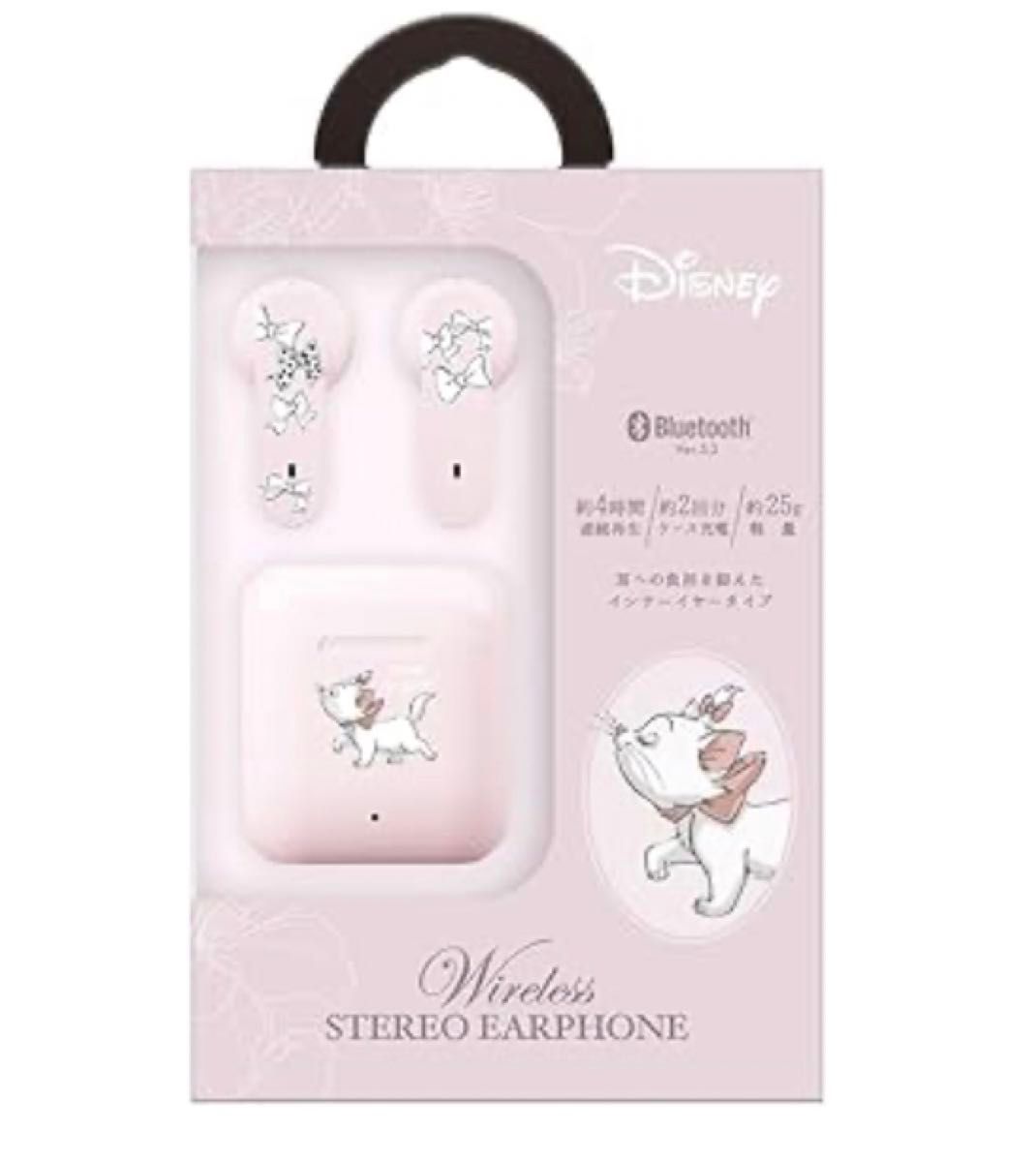 未使用　Disney　ディズニー　完全ワイヤレス ステレオイヤホン　インナーイヤータイプ　マリー　PG-DBTE18TW2MAR