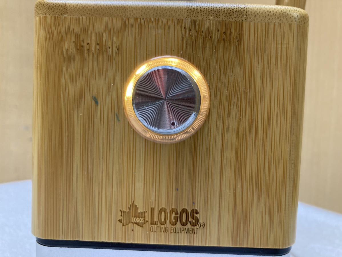 HY1579 アウトドア キャンプ用品 LOGOS ロゴス Bamboo LEDランタン　現状品　点灯ng 0516_画像2