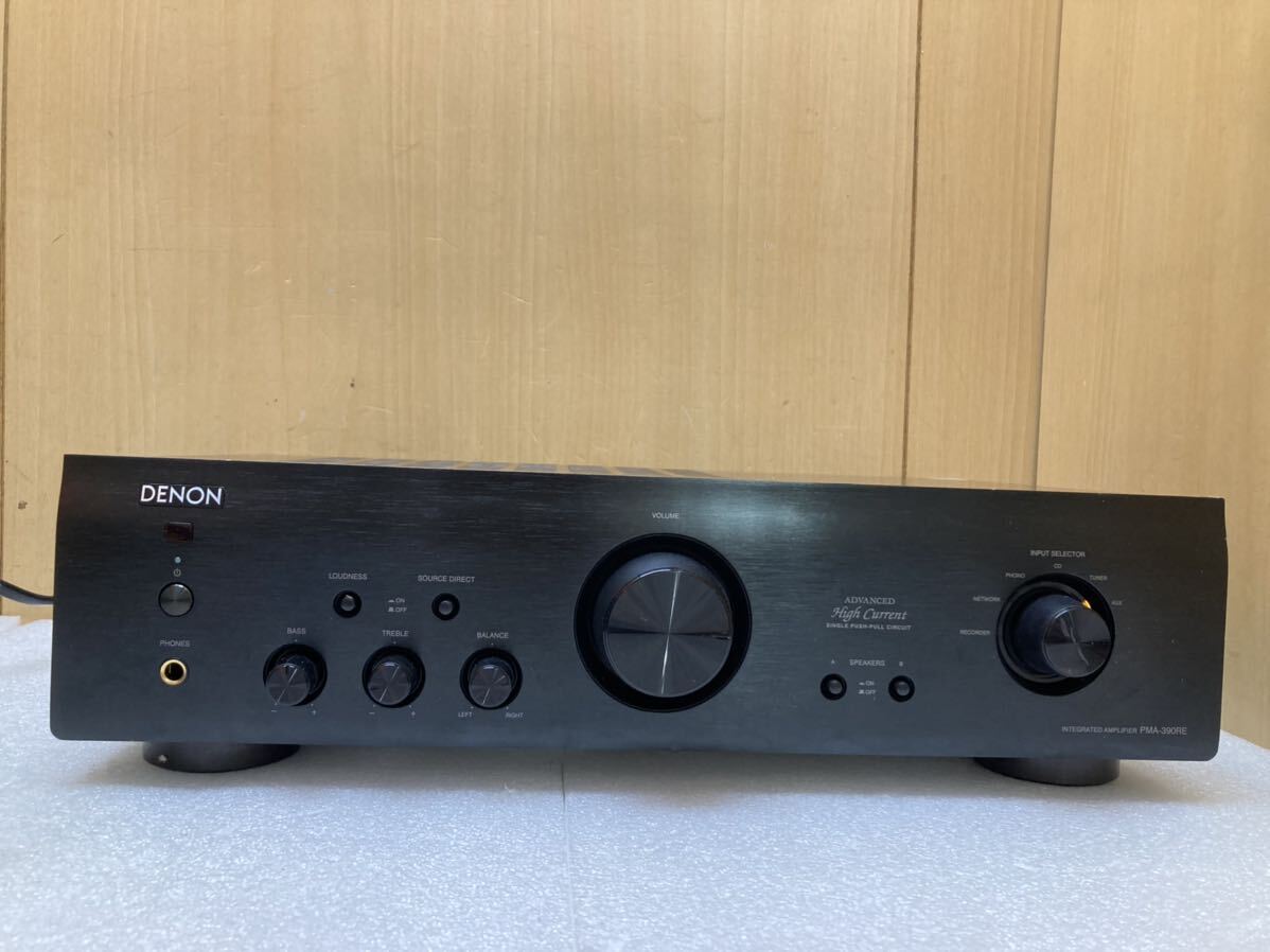 HY1606 DENON 2016年製 プリメインアンプ PMA-390RE 音出し確認済　現状品　0517_画像1