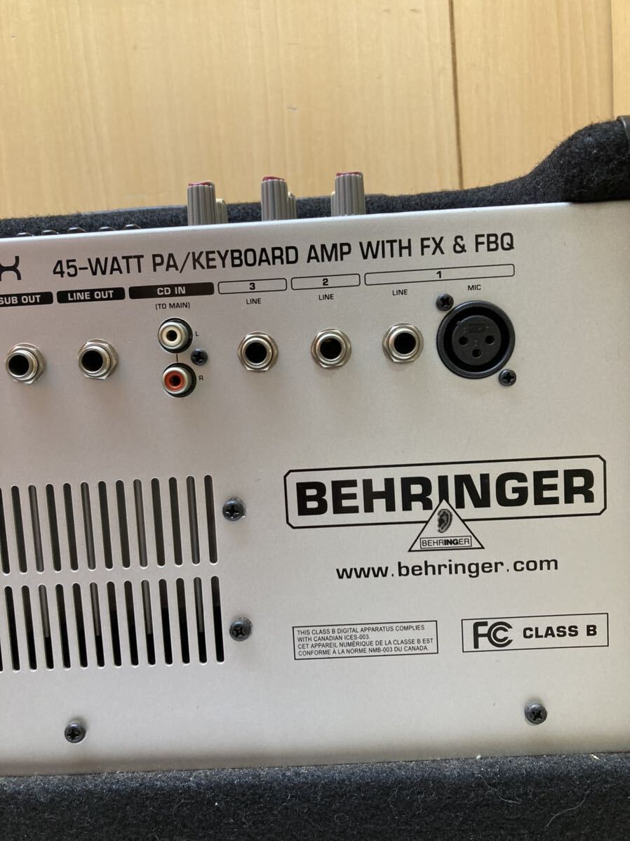 HY1609 BEHRINGER ベリンガー K450FX 45ワット PAシステム キーボードアンプ 出音確認済　現状品　0517_画像9