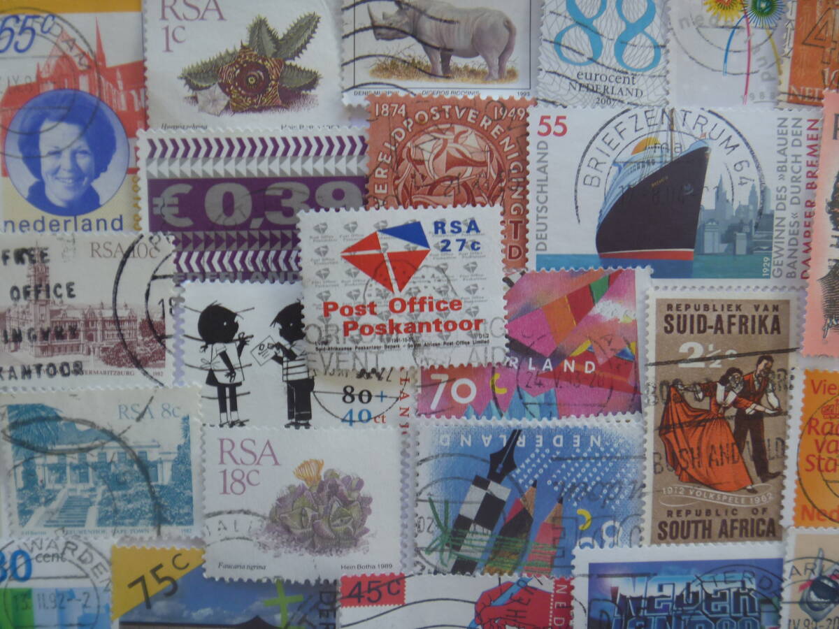 ★外国切手・海外切手★１0０種類★使用済切手・消印付き切手★D_画像10