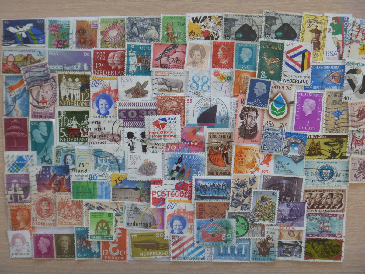 ★外国切手・海外切手★１0０種類★使用済切手・消印付き切手★D_出品一式画像です。