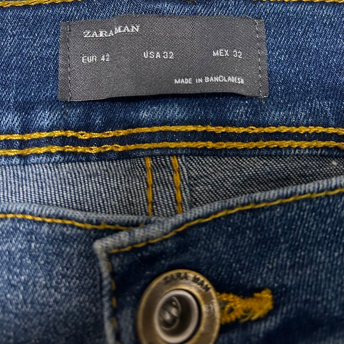 ZARA MAN ザラ ダメージ加工 ストレッチ スキニーデニム ZARA MAN ザラ ダメージ加工 ストレッチ スキニーデニム