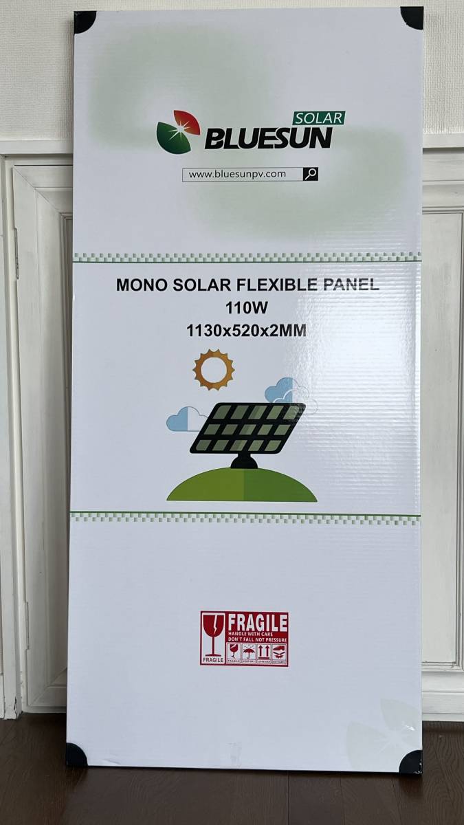 ブルーサンソーラー　BLUESUN SOLAR BSM-SFLEX-110W　フレキシブルソーラーパネル 単結晶(MonoCrystalline) 1130×520×2mm_画像1