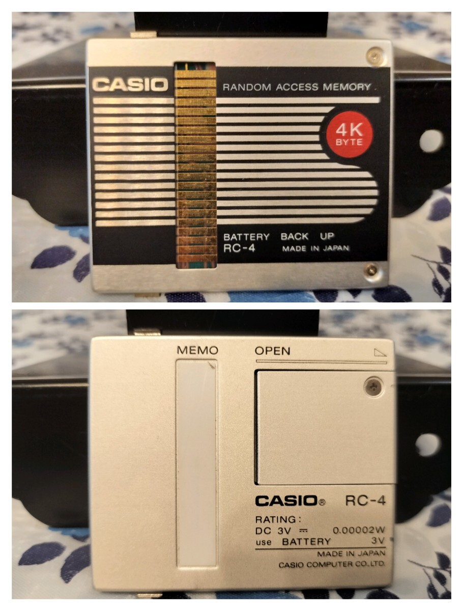 K05013 *CASIO/ Casio pocket computer FX-720P RC-2 RC-4 case & extension RAM card attaching pocket computer junk *