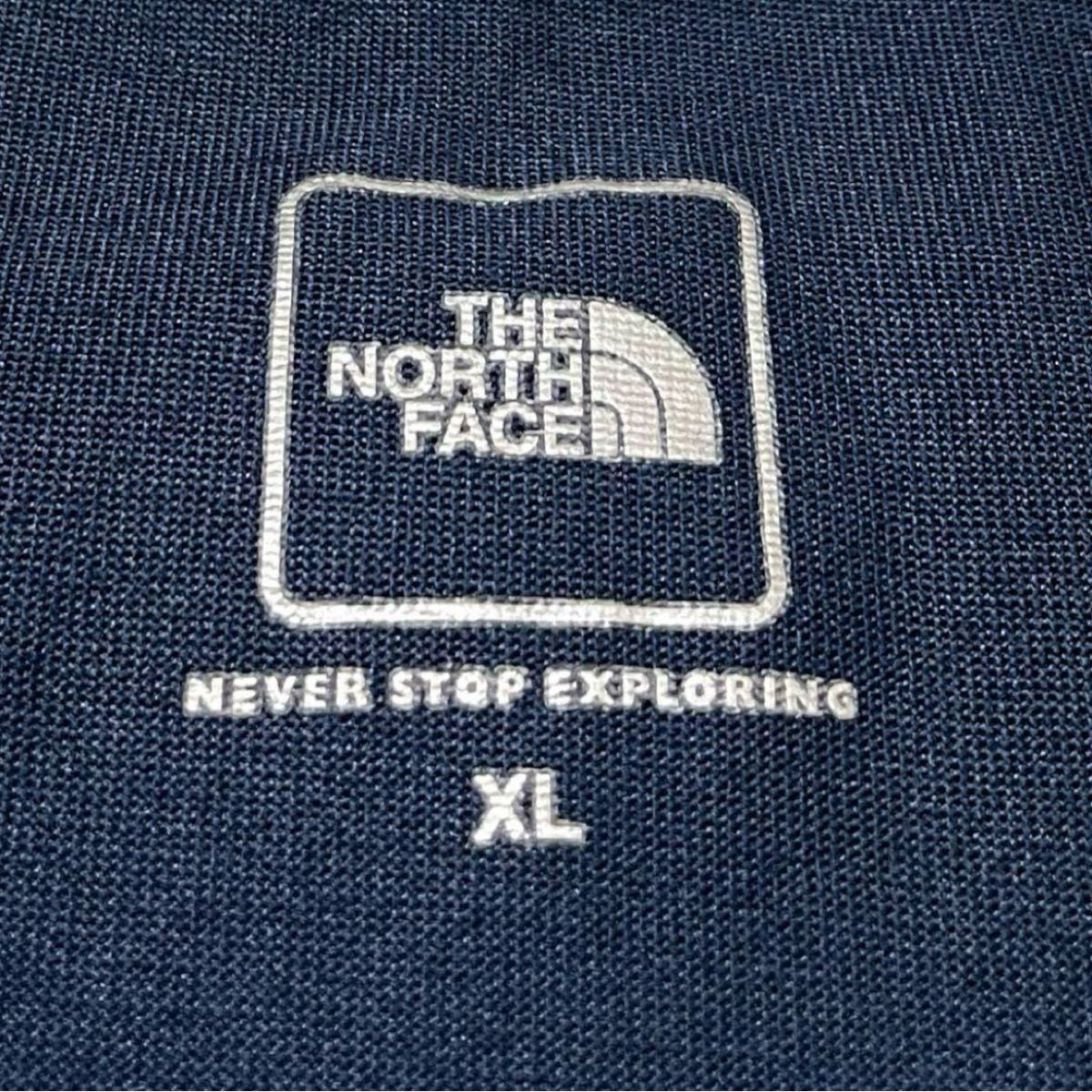 ノースフェイス tシャツ 美品 カラー ドーム NT32034 ネイビー XL THE NORTH FACE 半袖Tシャツ XL