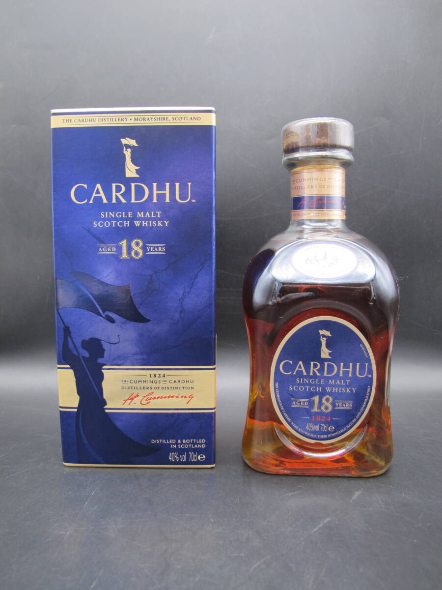 CARDHU カーデュ 18年 シングルモルト スコッチ ウイスキー 700ml 40％【未開栓】古酒_画像1