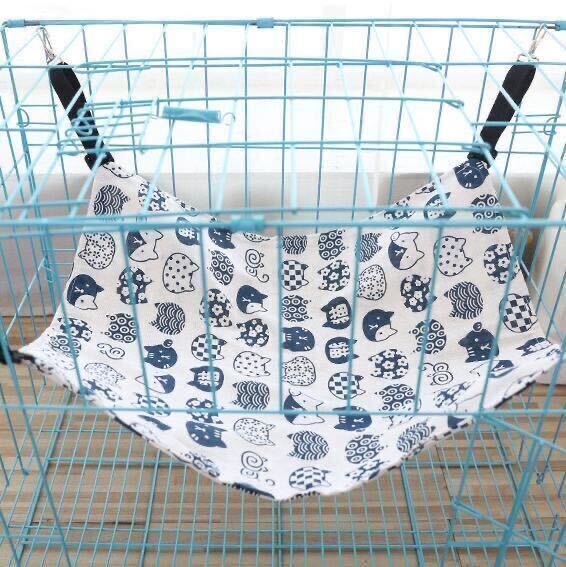 2 pieces set hammock all season bed cat cat bed reversible white small animals 