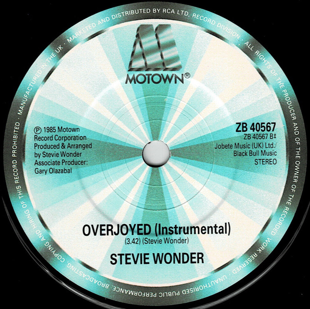 ★45★7インチ★STEVIE WONDER★OVERJOYED★IN SQUARE CIRCLE／7inch レコード R&B SOUL MURO DIGGIN' ICE DEV LARGE クボタタケシ DJ KOCO