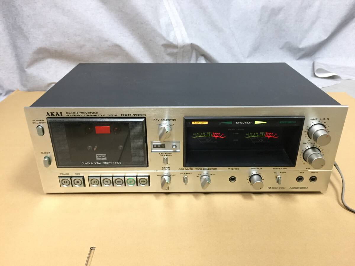 AKAI　アカイ　カセットデッキ　GXC-735D_画像1