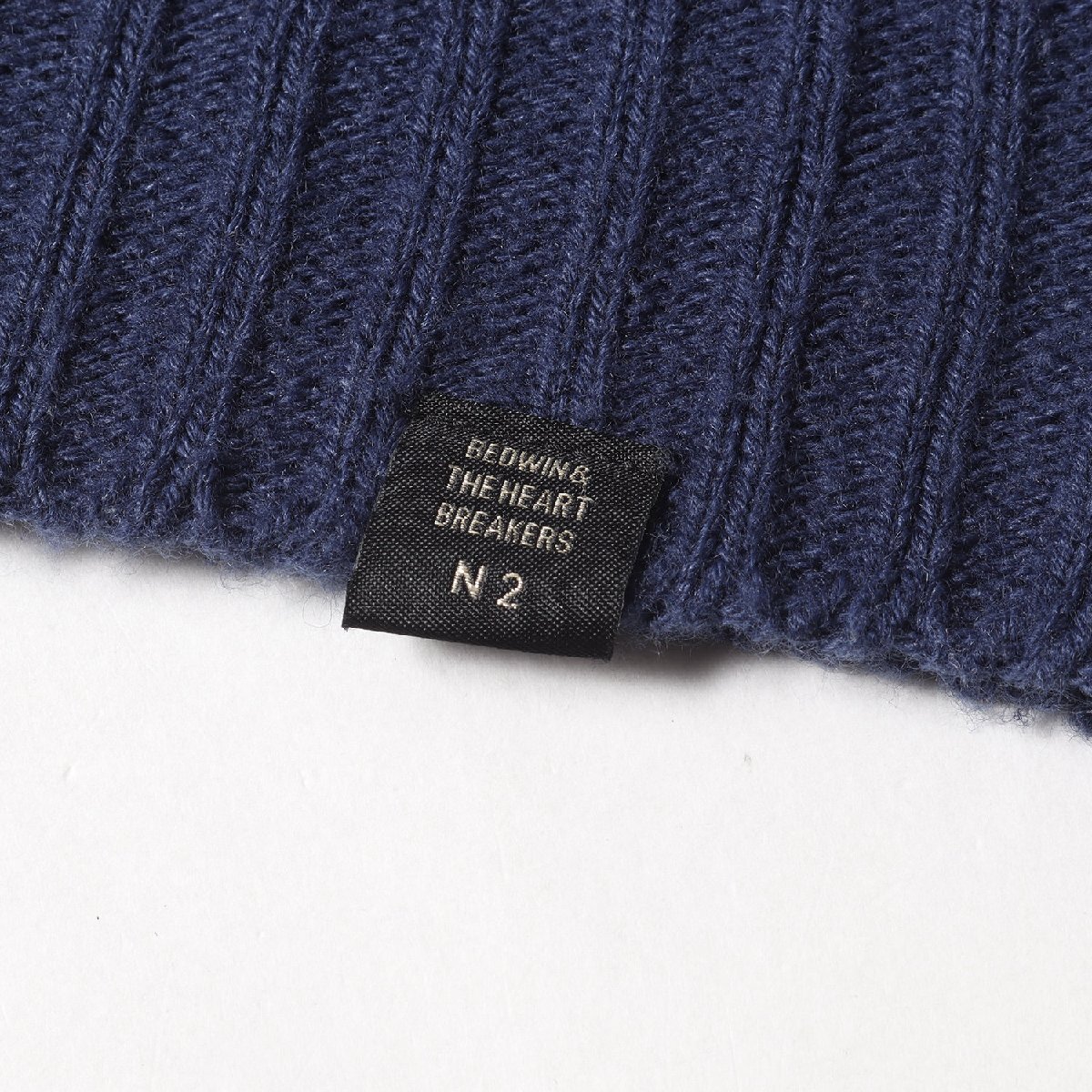 BEDWINbedo wing knitted size :2 17AW crew neck nordic knitted sweater C-NECK NORDIC SWEATER DANNY navy navy blue 