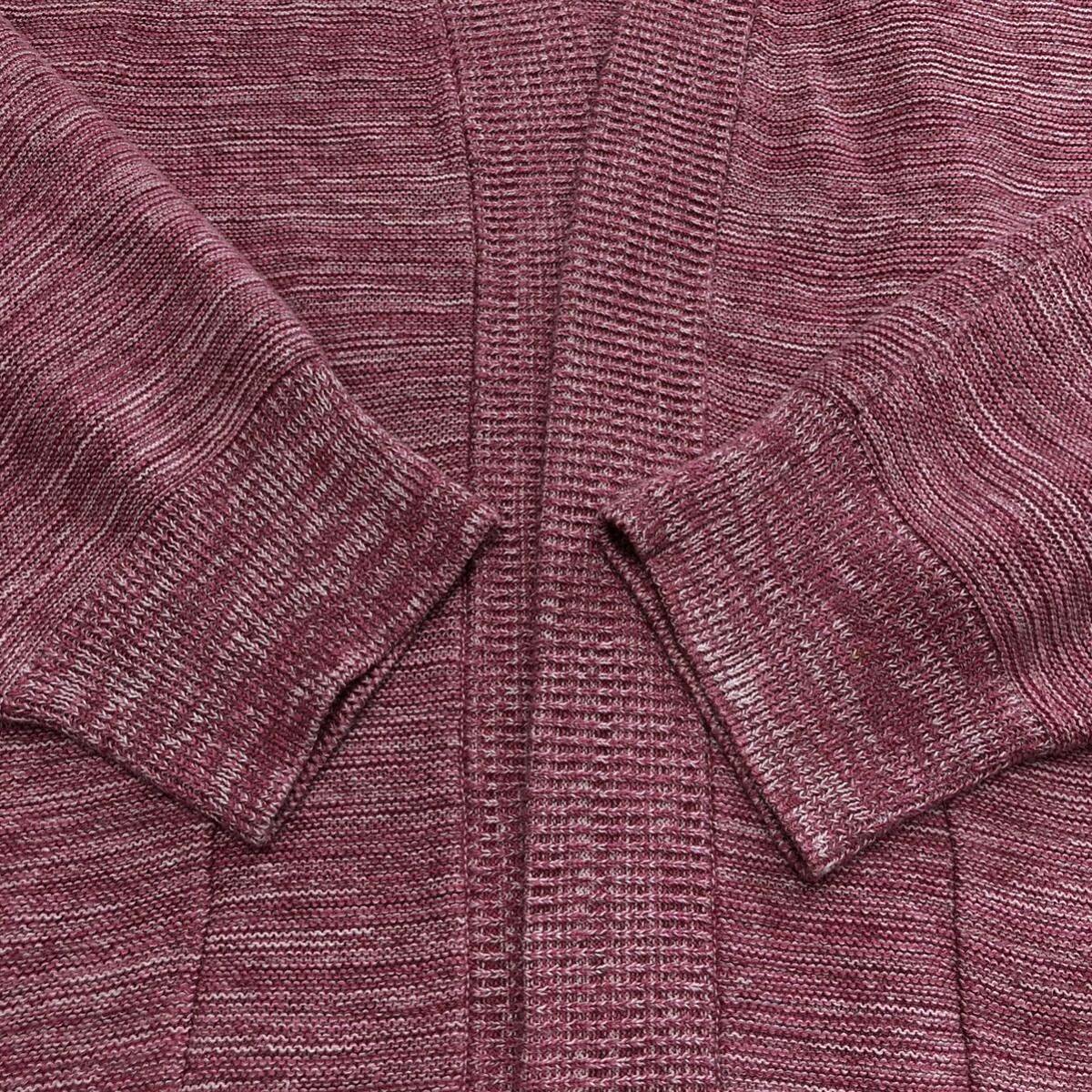  rare L! Black Label k rest Bridge BLACK LABEL CRESTBRIDGE summer knitted cardigan pink series button less feather woven linen Kiyoshi . feeling spring summer 