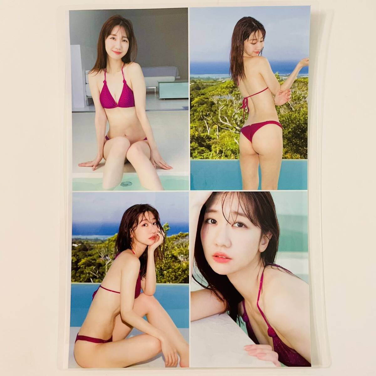 [ Kashiwagi Yuki ][ high quality laminate processing ]100μ B5 size Young Jump 2024 year 20 number scraps Mini photoalbum attaching woman super star gravure 