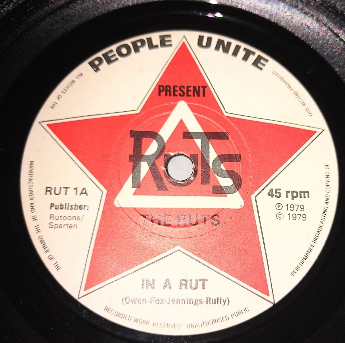 THE RUTS In a Rut UK ORIGINAL EP sex pistols damned sham69 clash angelic upstarts cockney rejects の画像2