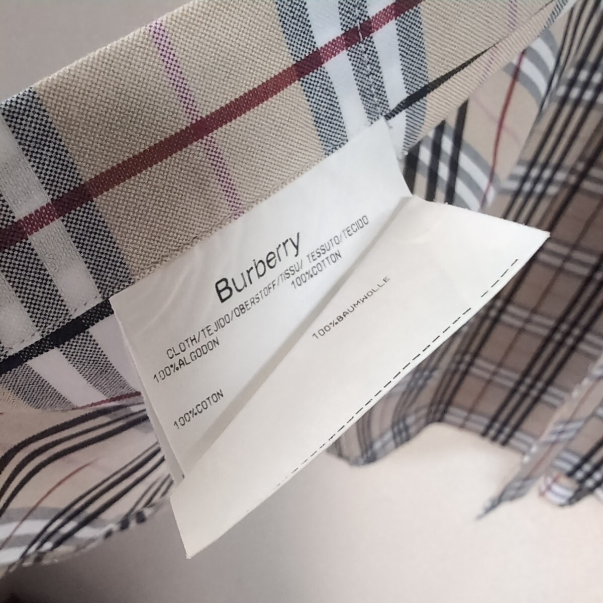 BURBERRY チェック シャツ 半袖シャツ_画像5