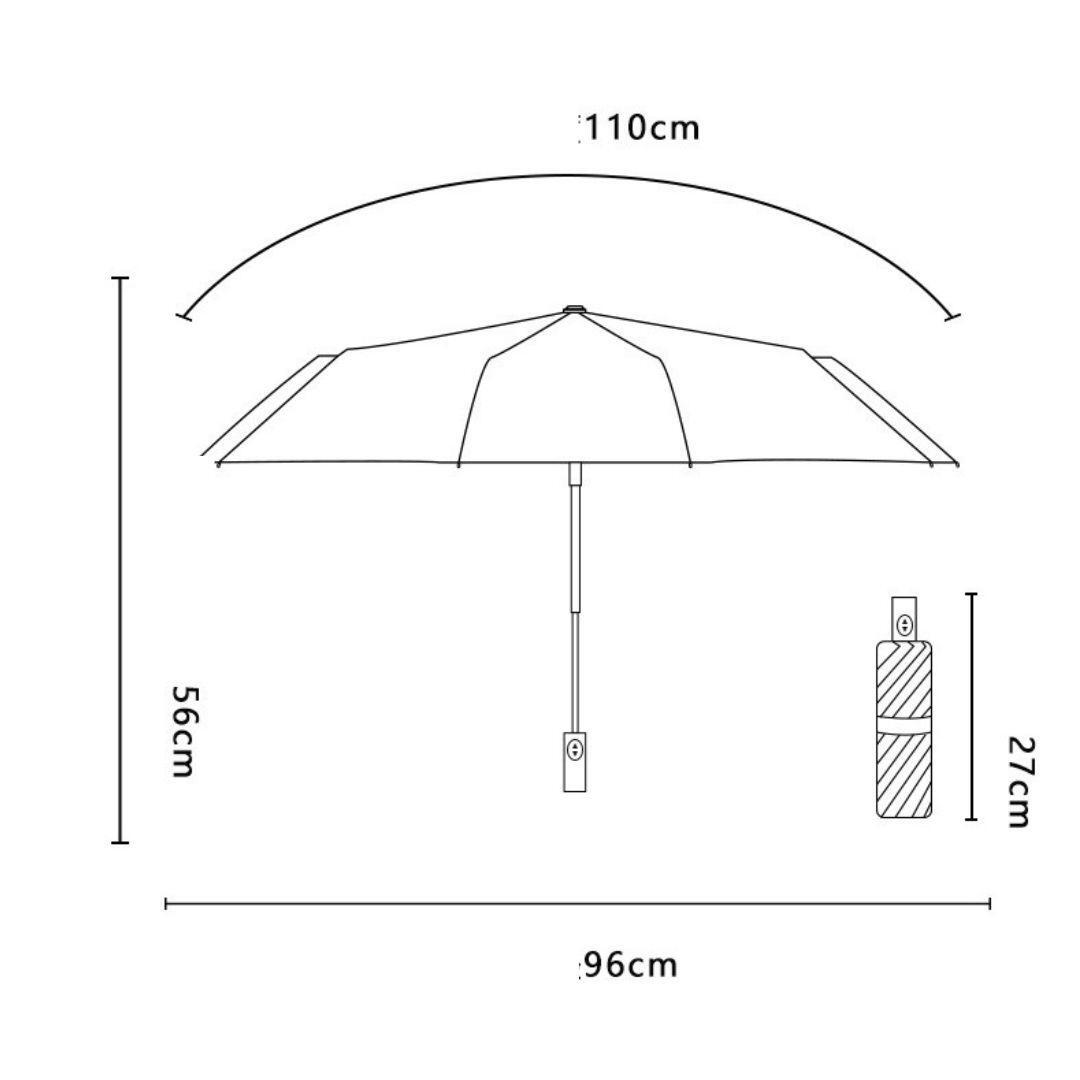 折り畳み傘 晴雨兼用 自動開閉 日よけ 雨 日傘 遮光 UVカット 軽量 ブルーの画像4