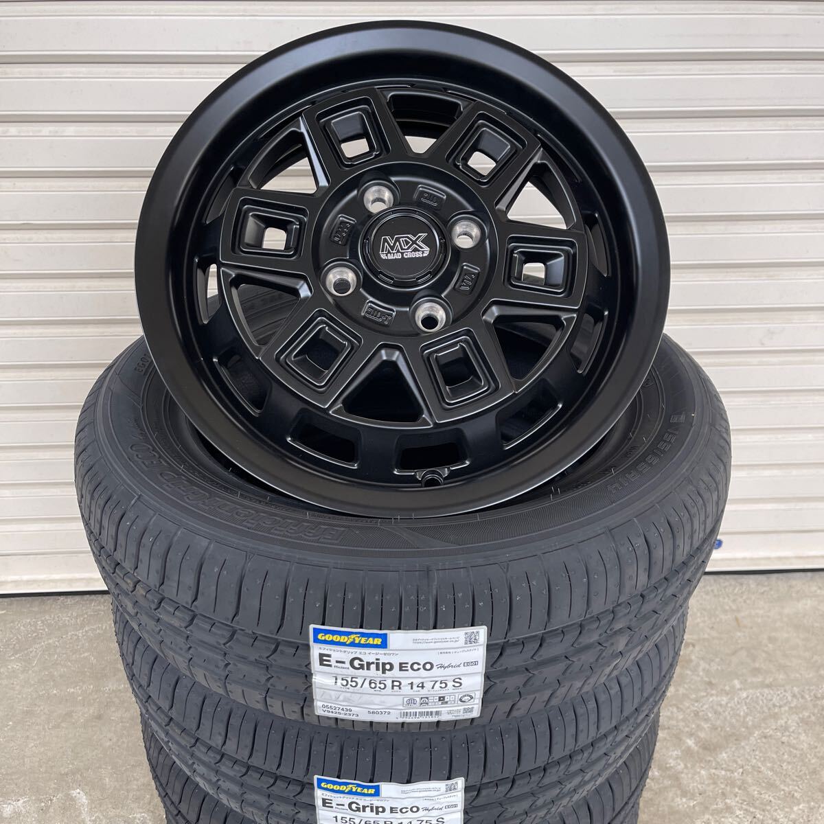 マッドクロスアイヴァー◆グッドイヤーEG01◆155/65R14◆NBOXタントムーヴワゴンRラパンアルトデイズトコットスペーシアデリカミニ_画像2