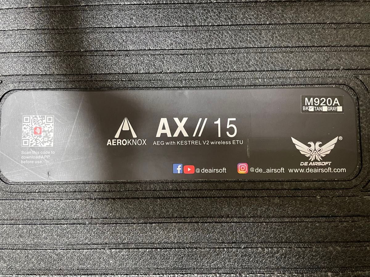 DE Airsoft Aeroknox AX//15 内部カスタム品 ダブルイーグル 電動ガン 