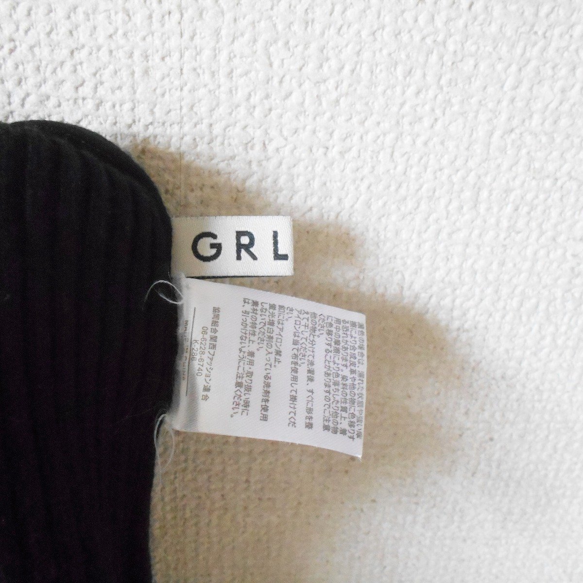 グレイル GRL リブ ニット セーター レディース M 黒 飾りボタン_画像6