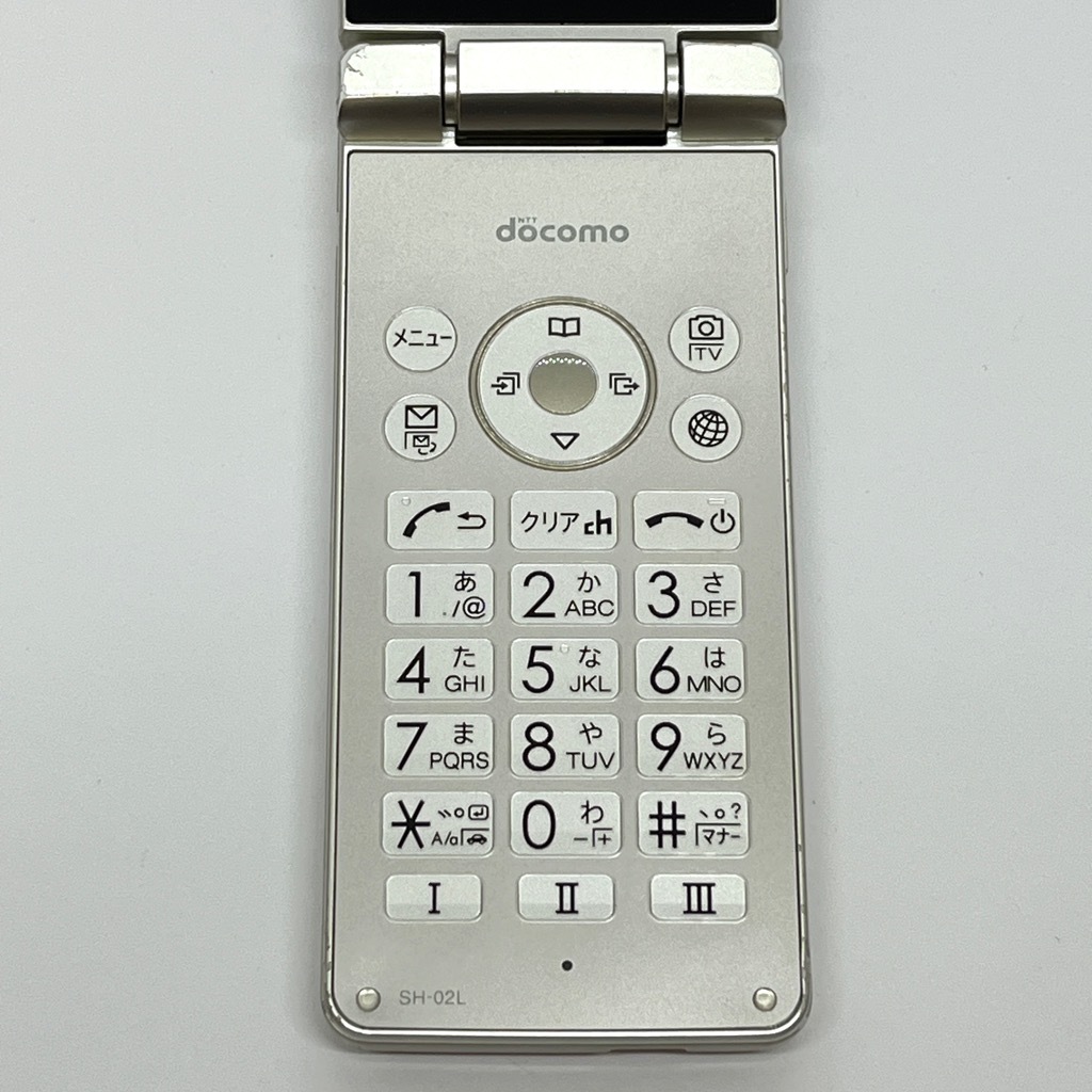 AQUOSケータイ SH-02L ゴールド docomo SIMフリー 4G対応 携帯電話 ワンセグ ガラホ本体 送料無料 H15_画像4