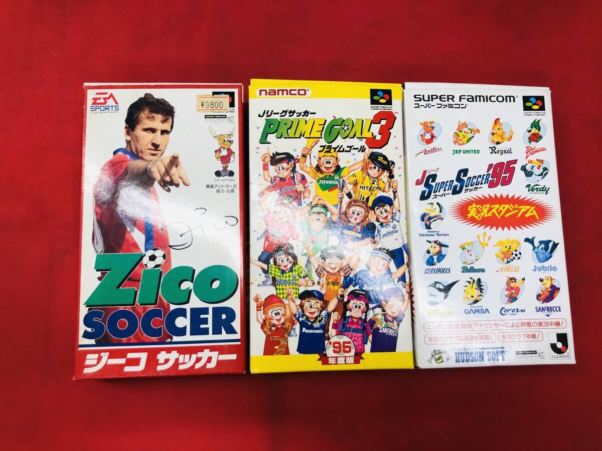 ジーコ サッカー プライムゴール 3 Jリーグスーパーサッカー‘95 実況スタジアム 箱説ハガキ 付 同梱可！！即落札！！