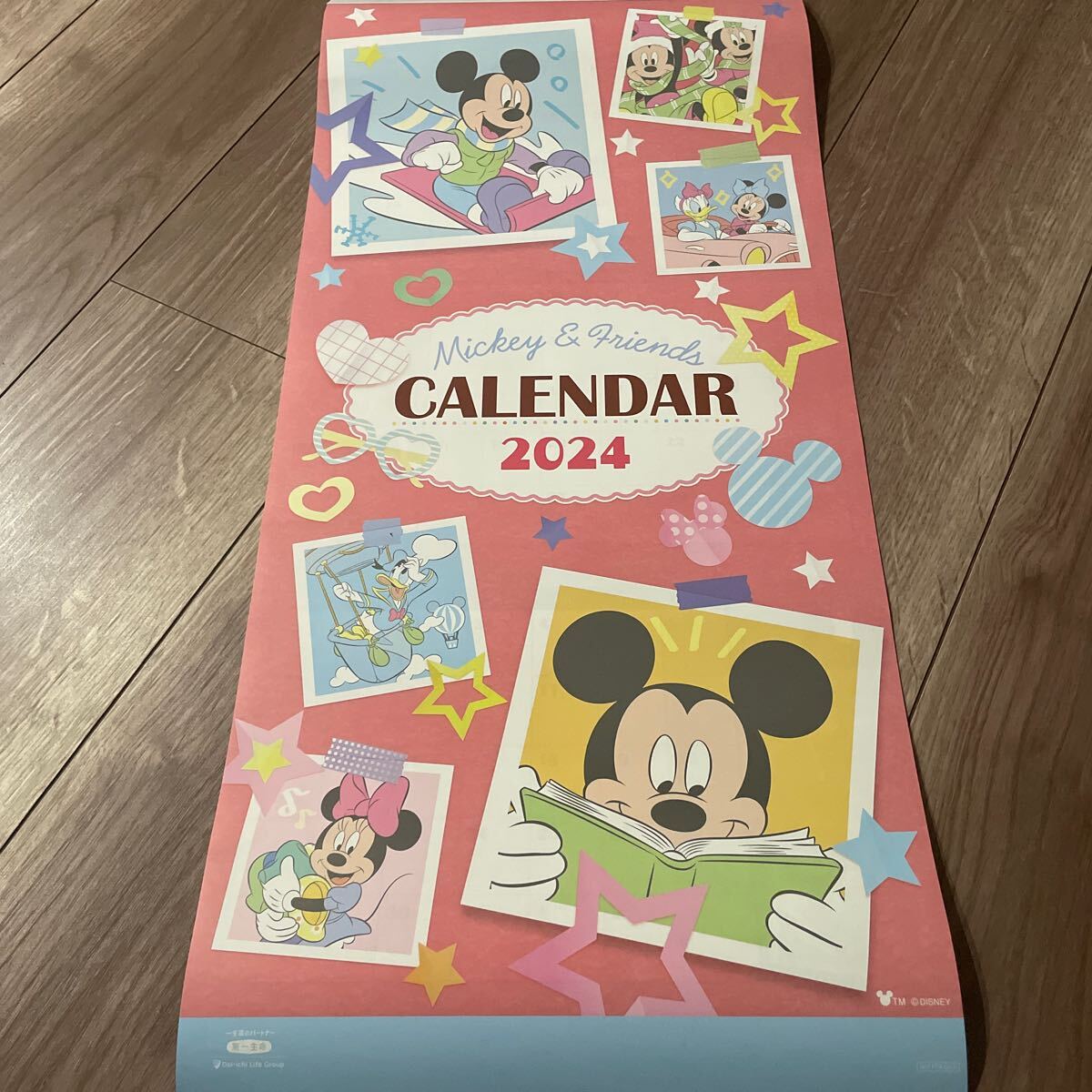ディズニー　第一生命　カレンダー　2024 3ヶ月_画像1