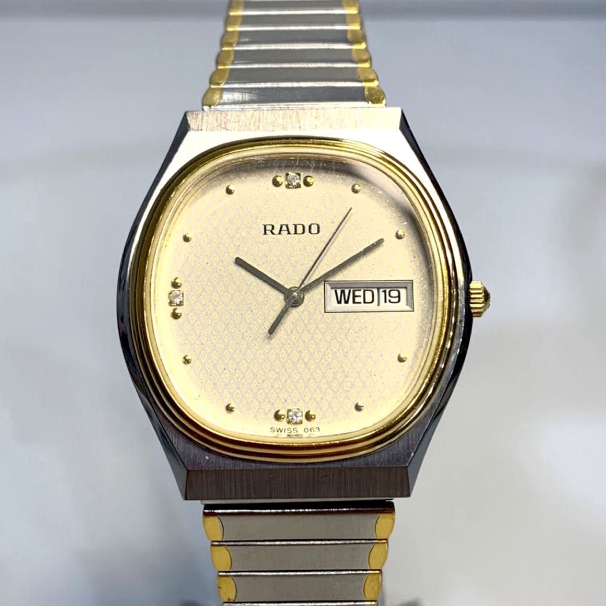ラドー RADO クォーツ 石付き メンズ腕時計