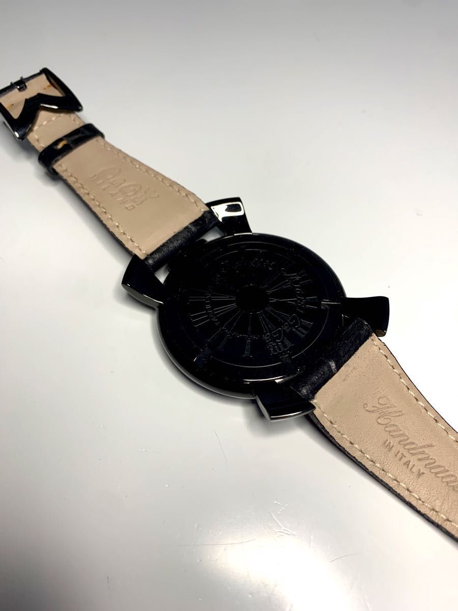 【良品】GaGa MILANO ガガミラノ マヌアーレ46 メンズ 腕時計